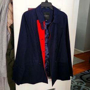 Perfect fall jacket in navy and red